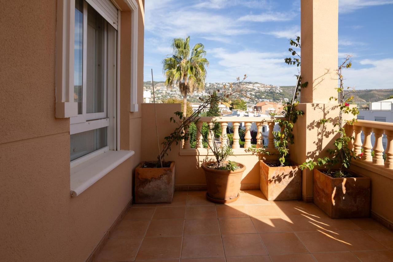 Javea Terraza + Piscina + Vistas Al Mar Platja de Larenal Exteriör bild