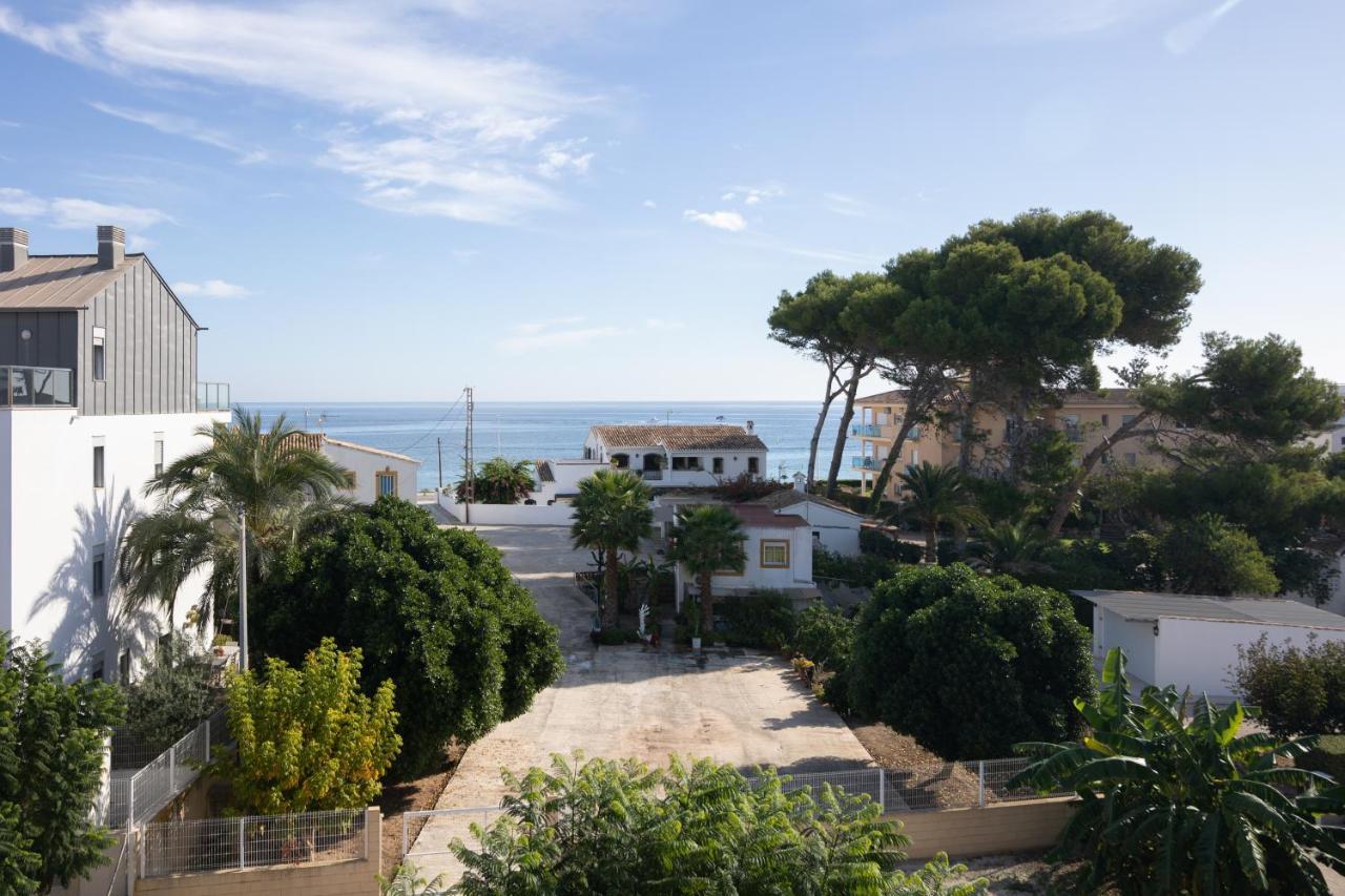 Javea Terraza + Piscina + Vistas Al Mar Platja de Larenal Exteriör bild