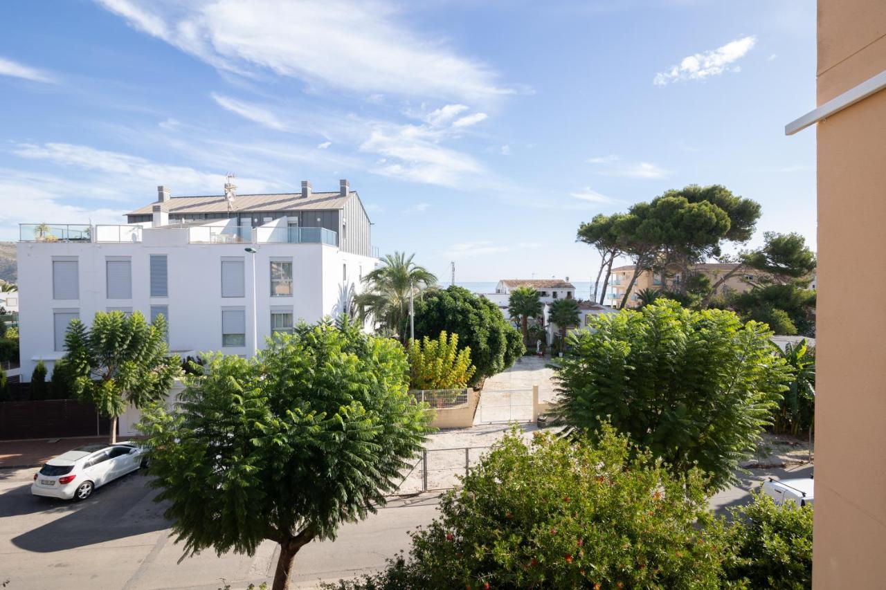Javea Terraza + Piscina + Vistas Al Mar Platja de Larenal Exteriör bild